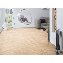 HARO Stavparket - Brstet Eg Markant med lysehvid matlak - Bredde 120 mm