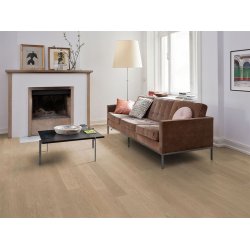 HARO Stavparket - Brstet Eg Markant med sandgr matlak - Bredde 120 mm