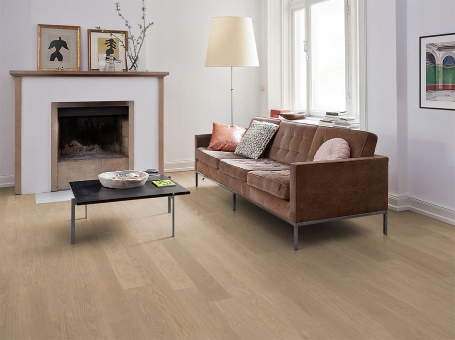 HARO Stavparket - Brstet Eg Markant med sandgr matlak - Bredde 120 mm