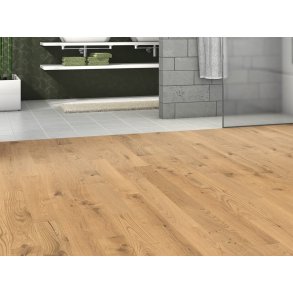 HARO Stavparket - Brstet Eg Sauvage med klar matlak - Bredde 120 mm