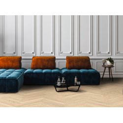 HARO Stavparket - Brstet Eg Trend med sandfarvet naturaDur lak - Bredde 70 mm