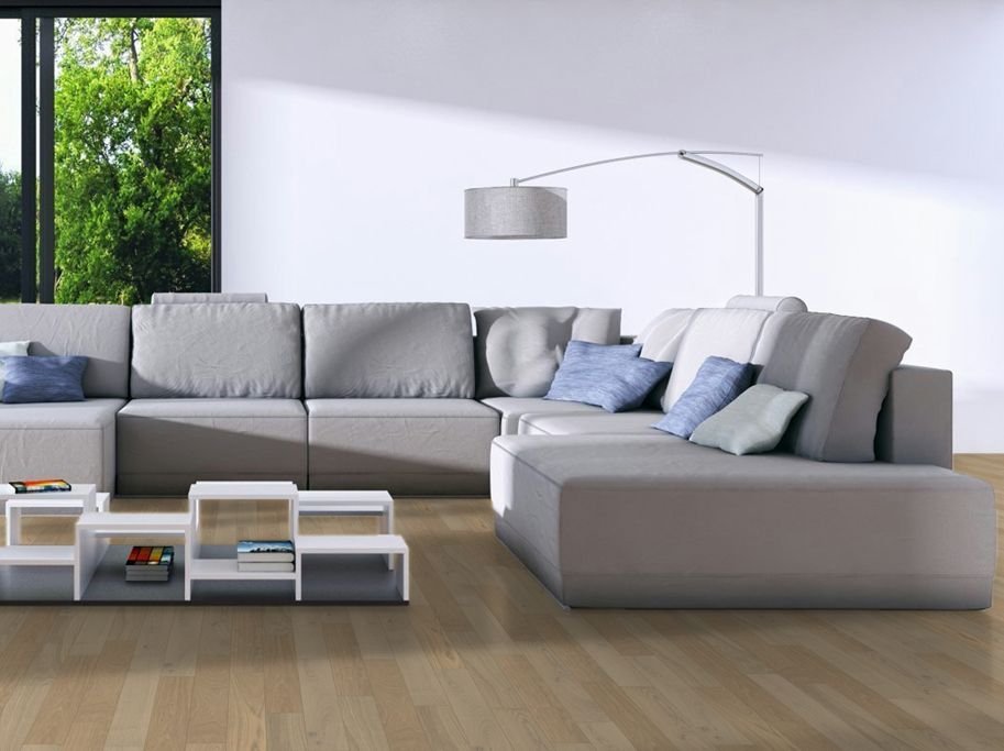 HARO Stavparket - B�stet Eg Sandgr� Trend med naturaDur matlak - Bredde 85 mm