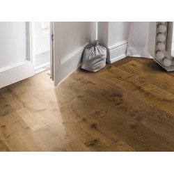 HARO Plankegulv - Brstet Afrikansk Eg Light Sauvage med klar olie - Bredde 180 mm