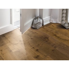 HARO Plankegulv - Brstet Afrikansk Eg Light Sauvage med klar olie - Bredde 180 mm