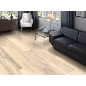 Plankegulv - Brstet Ask Lysehvid Universal med naturaDur matlak - Bredde 180 mm
