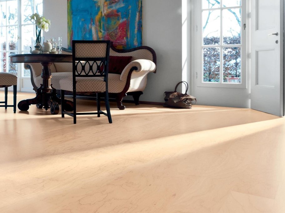 HARO Plankegulv - Canadisk Ahorn Markant med naturaDur matlak - Bredde 180 mm