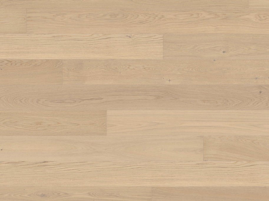 HARO Plankegulv - Brstet Eg Lysehvid Exklusiv med hvid olie - Bredde 180 mm