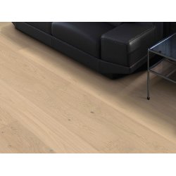 HARO Plankegulv - Brstet Eg Lysehvid Markant med naturaDur matlak - Bredde 180 mm