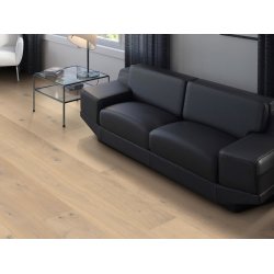 HARO Plankegulv - Brstet Eg Lysehvid Sauvage med hvid naturaDur matlak - Bredde 180 mm