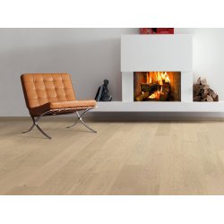 HARO Plankegulv - Brstet Eg Sandgr Markant med naturaDur matlak - Bredde 180 mm