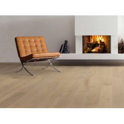 HARO Plankegulv - Brstet Eg Sandgr Sauvage med naturaDur matlak - Bredde 180 mm