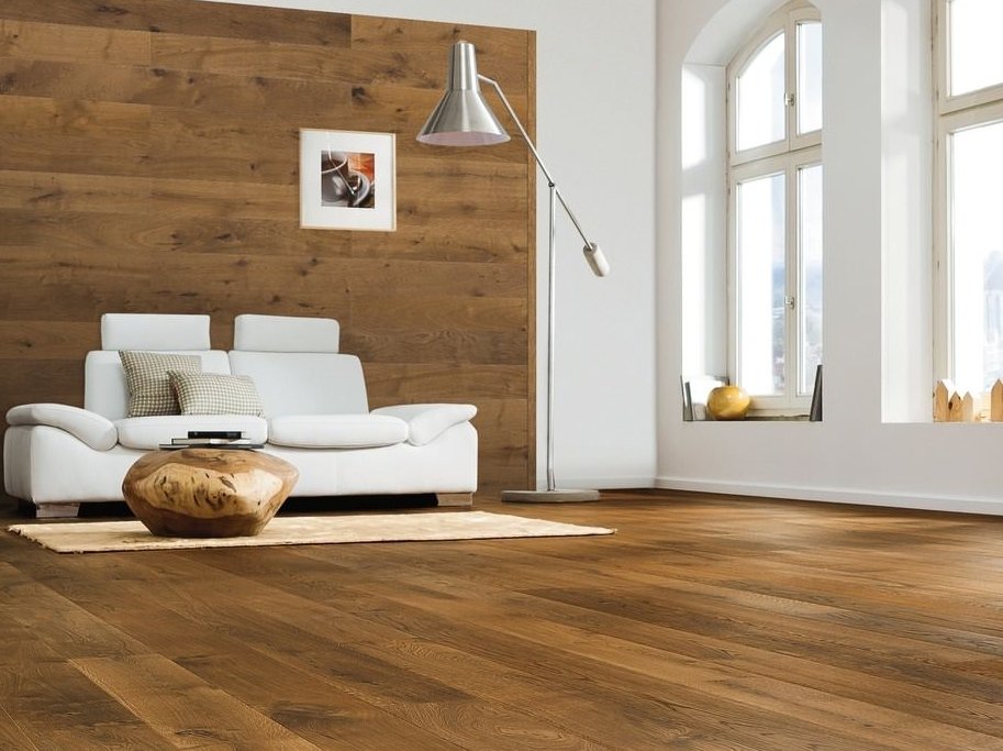 HARO Plankegulv - Brstet Rget Eg Sauvage med naturaDur matlak - Bredde 173 mm