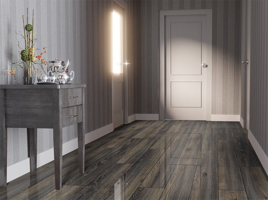 Laminatgulv Hjglans - Wood Canyon Black