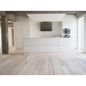 Massivt Plankegulv 22 mm - Ubehandlet Ask Natur - Bredde 260 mm