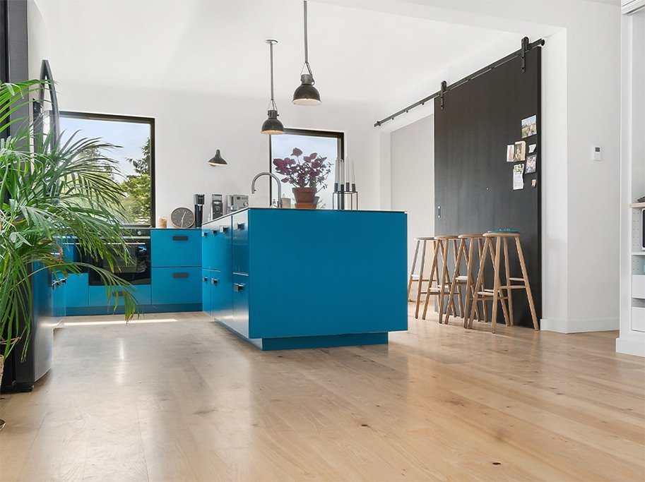 Massivt Plankegulv 22 mm - Ubehandlet Ask Natur - Bredde 160 mm