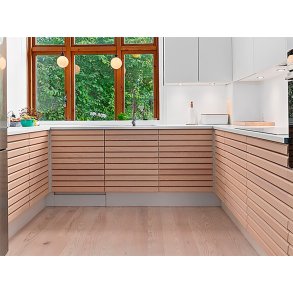 Massivt Plankegulv 30 mm - Ubehandlet Ask Select - Bredde 130 mm