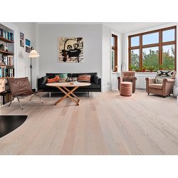 Massivt Plankegulv 22 mm - Ubehandlet Ask Select - Bredde 130 mm