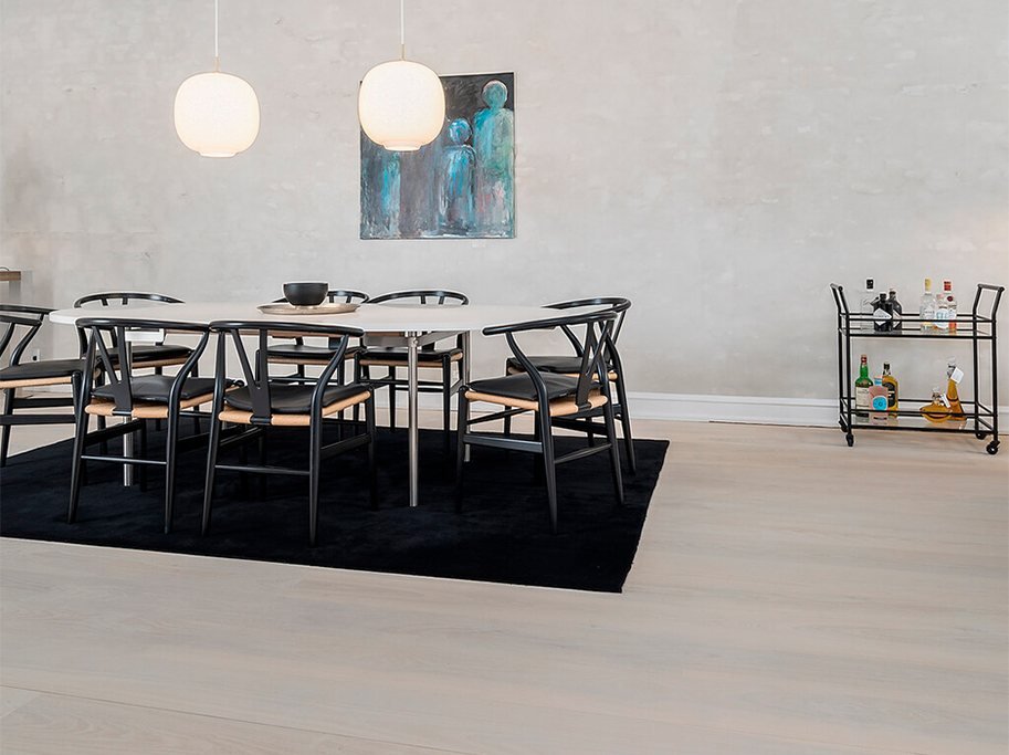 Massivt Plankegulv 30 mm - Ubehandlet Ask Select - Bredde 210 mm