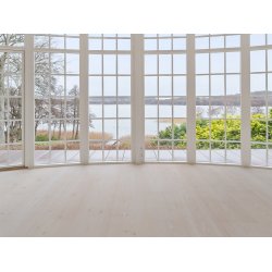 Massivt Plankegulv 30 mm - Ubehandlet Douglas Natur - Bredde 350 mm