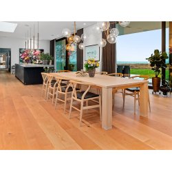 Massivt Plankegulv 22 mm - Ubehandlet Eg Natur - Bredde 260 mm