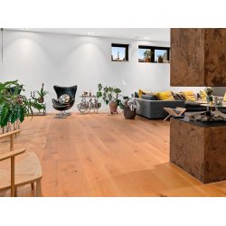 Massivt Plankegulv 30 mm - Ubehandlet Eg Natur - Bredde 260 mm