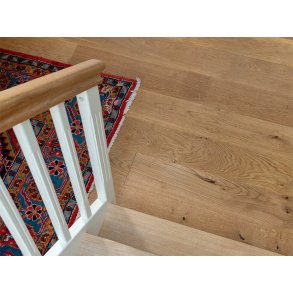 Massivt Plankegulv 22 mm - Ubehandlet Eg Natur - Bredde 210 mm