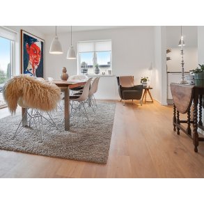 Massivt Plankegulv 30 mm - Ubehandlet Eg Select - Bredde 210 mm