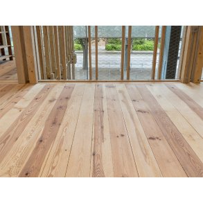 Massivt Plankegulv 30 mm - Ubehandlet Pommersk Fyr - Bredde 160 mm