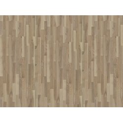 Parketgulv 3-stav - Ask Natur med hvid matlak - Bredde 207 mm