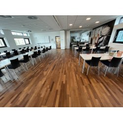 Parketgulv 3-stav - Merbau Natur med klar uv olie - Bredde 204 mm