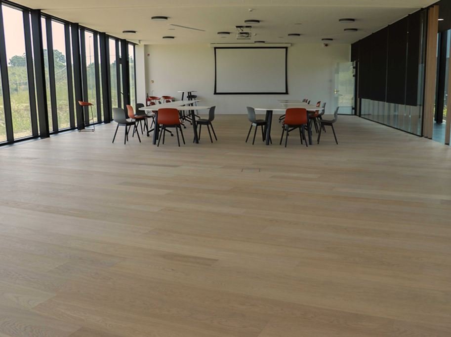 Plankegulv - B-Hard Brstet Eg Style Saphir med hvid olie - Bredde 223 mm