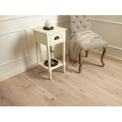 Plankegulv - Brstet Eg Rustik med hvid matlak - Bredde 180 mm