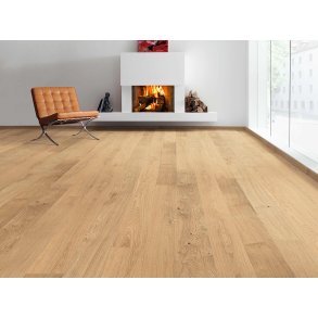 HARO Plankegulv - Brstet Eg Markant med klar matlak - Bredde 180 mm