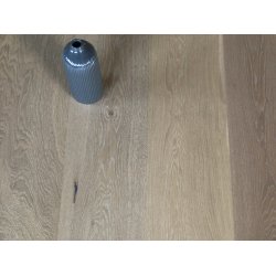 Plankegulv - Herregrdsplank i brstet Eg Rustik med hvid matlak - Bredde 260 mm