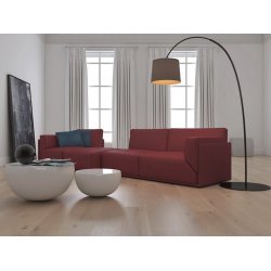 Plankegulv - Herregrdsplank i brstet Eg Rustik med hvid matlak - Bredde 260 mm