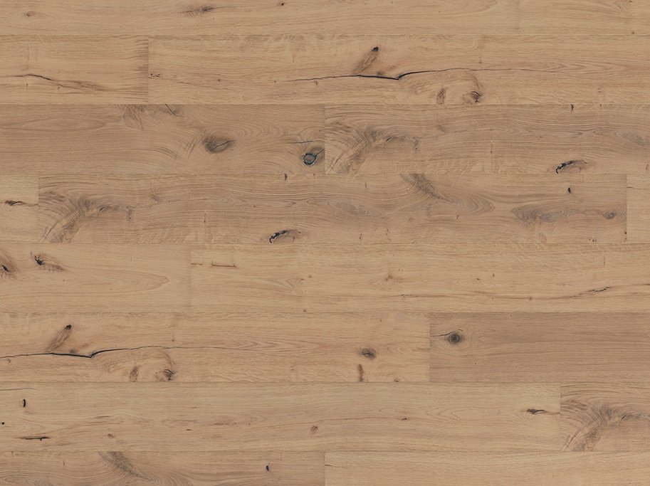 Plankegulv - Herregrdsplank i brstet Eg Rustik med invisible matlak - Bredde 260 mm