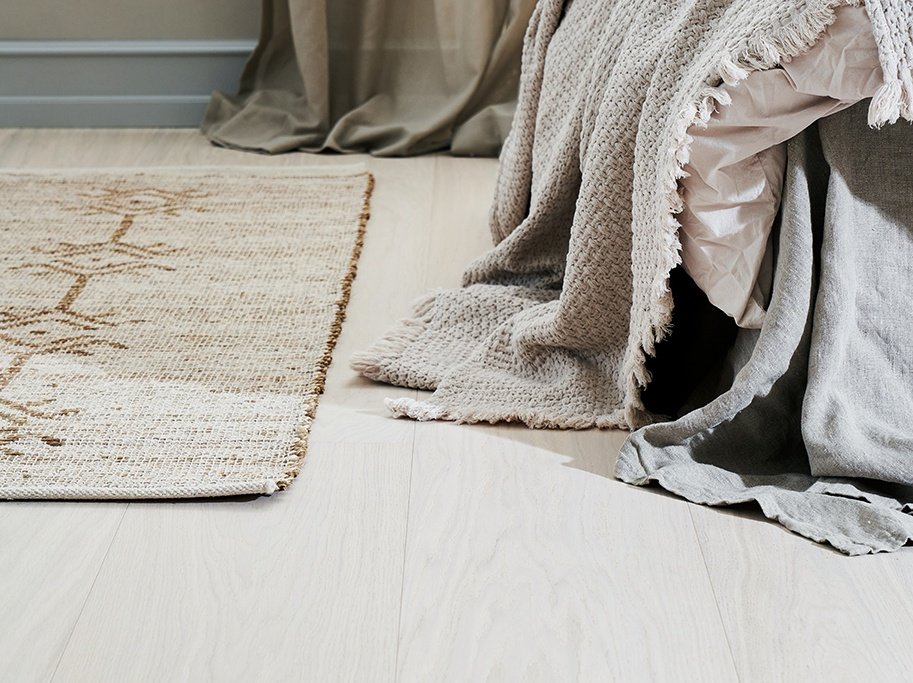 Plankegulv - Innoplank Eg Prime med creme ultramat power lak - Bredde 265 mm