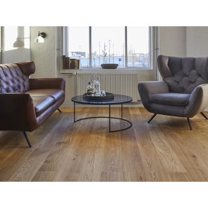 Slotsplank - Brstet Eg Accent med klar matlak - Bredde 190 mm