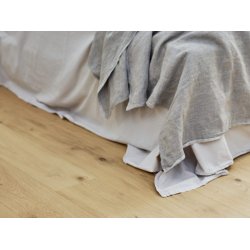 Slotsplank - Brstet Eg Accent med hvid matlak - Bredde 190 mm