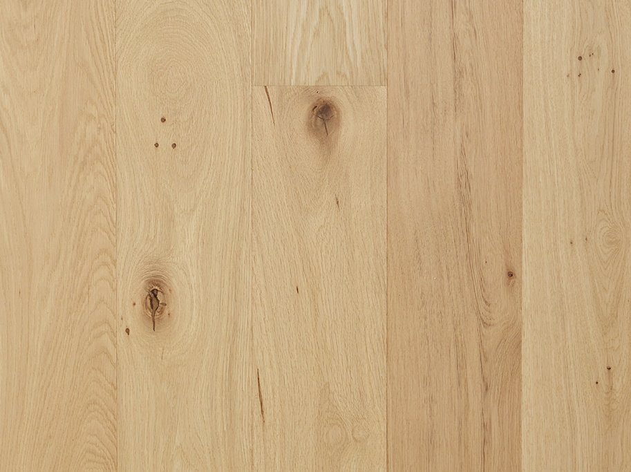 Slotsplank - Brstet Eg Accent med hvid matlak - Bredde 190 mm