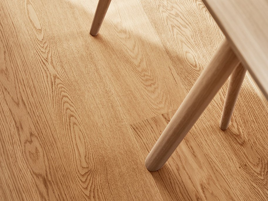 Slotsplank - Brstet Eg Prime med klar matlak - Bredde 190 mm