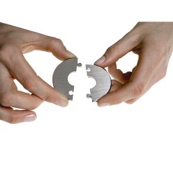 Rustfri Radiatorroset - 65 mm