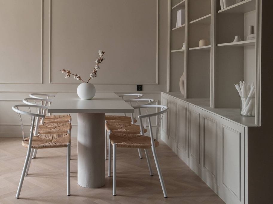 Bjelin Sildeben med kliksystem - Eg Boden med ekstra hvid matlak - Bredde 69 mm