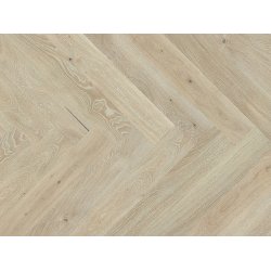 Sildeben med kliksystem - Brstet Eg Family med hvidtonet matlak - Bredde 130 mm