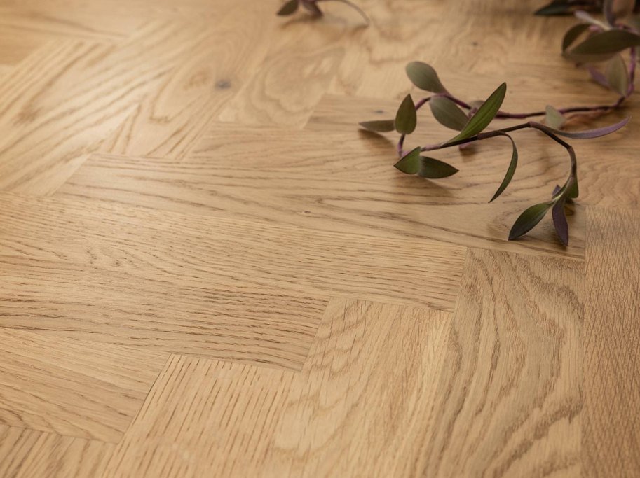 Bjelin Sildeben med kliksystem - Eg Halmstad med klar matlak - Bredde 69 mm