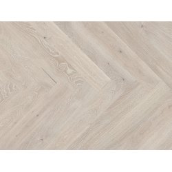 Stavparket med kliksystem - Brstet Eg Natur med cremehvid lak - Bredde 130 mm