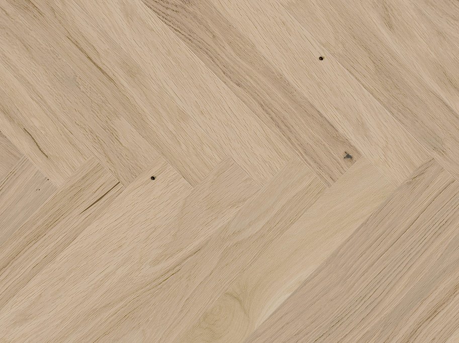 Sildeben med kliksystem - Brstet Eg Natur med lys matlak - Bredde 130 mm