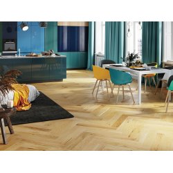 Sildeben med kliksystem - Brstet Eg Natur med olie - Bredde 130 mm