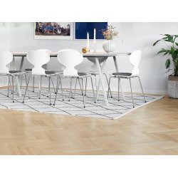 Bjelin Sildeben med kliksystem - Eik Sigtuna med hvid matlak - Bredde 69 mm