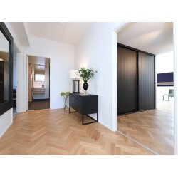 Bjelin Sildeben med kliksystem - Eik Stockholm med klar matlak - Bredde 69 mm